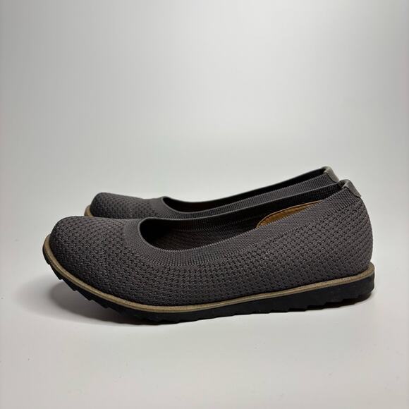 Comfortiva Rena Recycled Knit Ballet Flat in Smoke - Picture 5 of 10